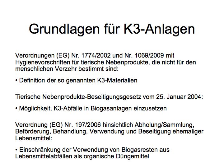 K3 Anlagen Grundlagen