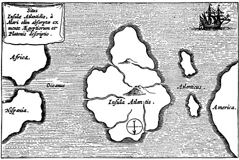 Athanasius Kircher Atlantis 1664