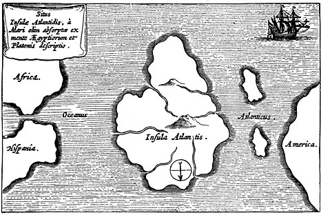 Athanasius Kircher Atlantis 1664