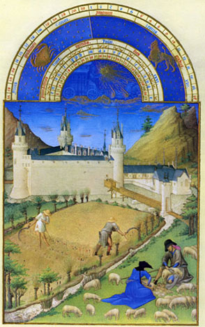 Duc de Berry, Stundenbuch, Juli, 15.
                          Jahrhundert