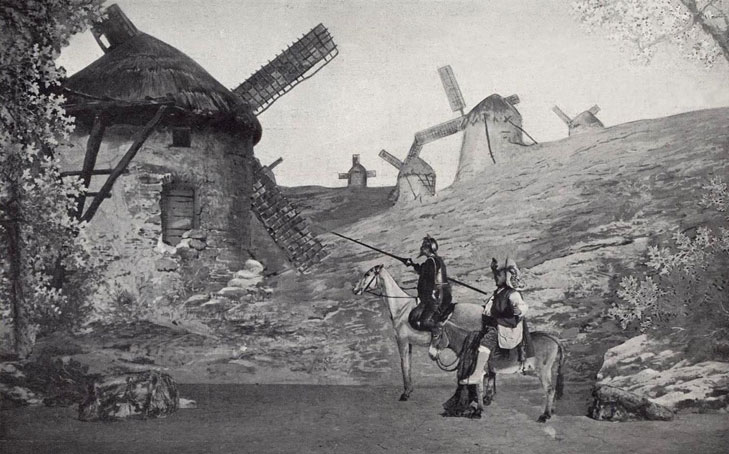 Don Quichotte und die
                  Windmhlen